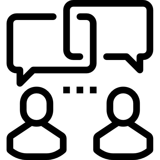 communication icon two people